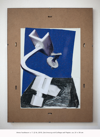 Anna Fasshauer o. T. (Z 4), 2010, Zeichnung und Collage auf Papier, ca. 21 x 30 cm 