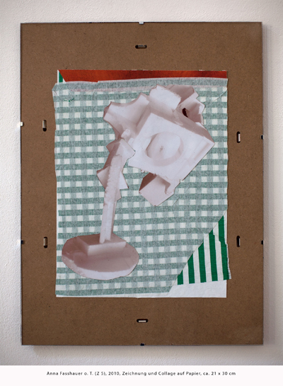 Anna Fasshauer o. T. (Z 5), 2010, Zeichnung und Collage auf Papier, ca. 21 x 30 cm 