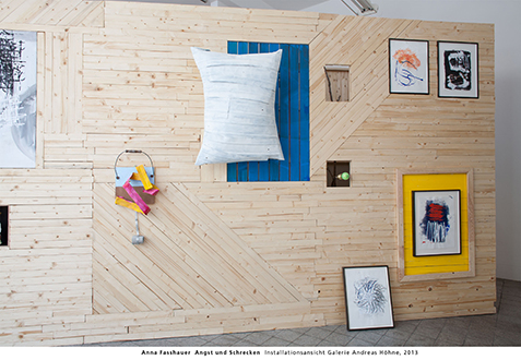 Anna Fasshauer  Angst und Schrecken  Installationsansicht Galerie Andreas Hhne, 2013 