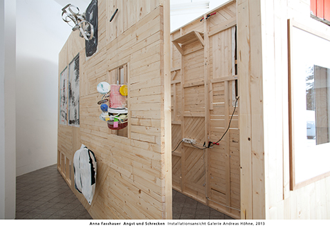 Anna Fasshauer  Angst und Schrecken  Installationsansicht Galerie Andreas Hhne, 2013 