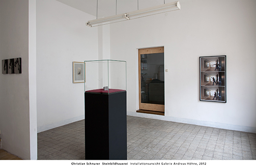 Christian Schnurer  Steinbildhauerei  Installationsansicht Galerie Andreas Hhne, 2012 