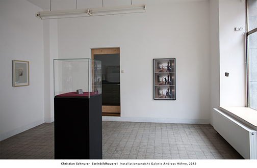 Christian Schnurer  Steinbildhauerei  Installationsansicht Galerie Andreas Höhne, 2012 