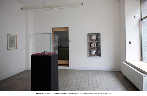 Christian Schnurer  Steinbildhauerei  Installationsansicht Galerie Andreas Hhne, 2012 