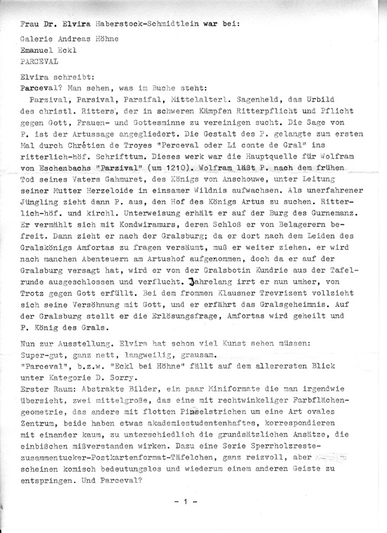 Elvira Haberstock-Schmidtlein bei Emanuel Eckl