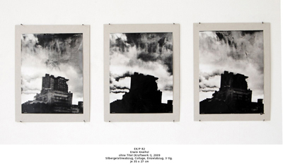 Erwin Kneihsl ohne Titel (Kraftwerk I), 2009 Silbergelatineabzug, Collage, Einzelabzug, 3 tlg.  je 35 x 27 cm 