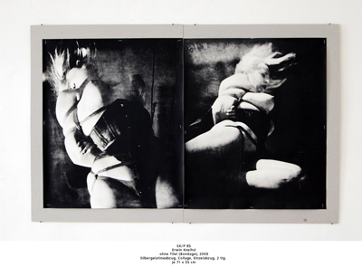 Erwin Kneihsl ohne Titel (Bondage), 2009 Silbergelatineabzug, Collage, Einzelabzug, 2 tlg.  je 71 x 55 cm 