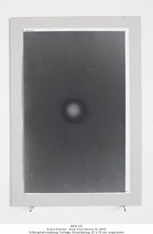 EK/P 151 Erwin Kneihsl  ohne Titel (Sonne 7), 2010 Silbergelatineabzug, Collage, Einzelabzug, 27 x 19 cm, ungerahmt