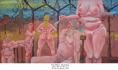 Felix Weber Naumburg 100 x 185 cm Teil 1/ 2 l auf Leinwand, 2010