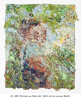 HPB ‘Peintre au Plein Air’ 2012 oil on canvas 30x25.