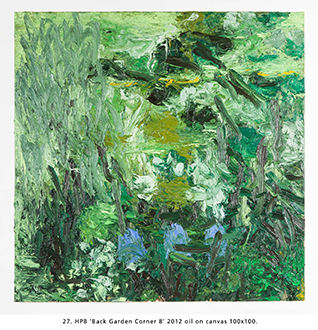 HPB ‘Back Garden Corner 8’ 2012 oil on canvas 100x100.