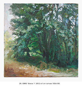 OMO ‘Bosco 1’ 2012 oil on canvas 100x100.
