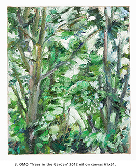 OMO Trees in the Garden 2012 oil on canvas 61x51