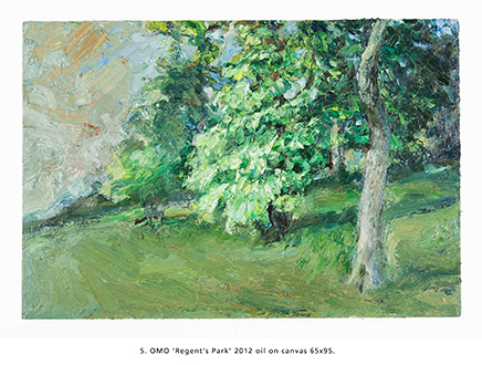 OMO ‘Regent’s Park’ 2012 oil on canvas 65x95