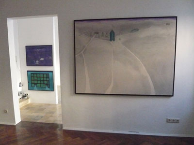 Stefan Mannel, Installationsansicht "Neuenburg", Galerie Andreas Hhne