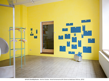 Ulrich Strothjohann  Homie Estate  Installationsansicht Galerie Andreas Hhne, 2012  